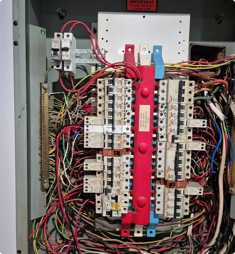 Service fuse replacement work
